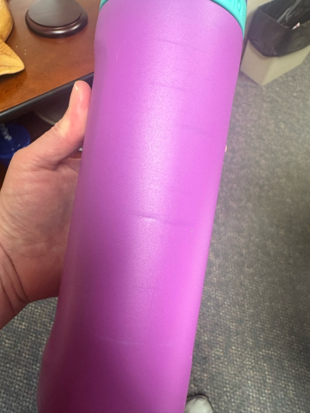 Owala Pink & Purple Stainless Water Bottle with Teal Accent Straw Not Included - Picture 8 of 8